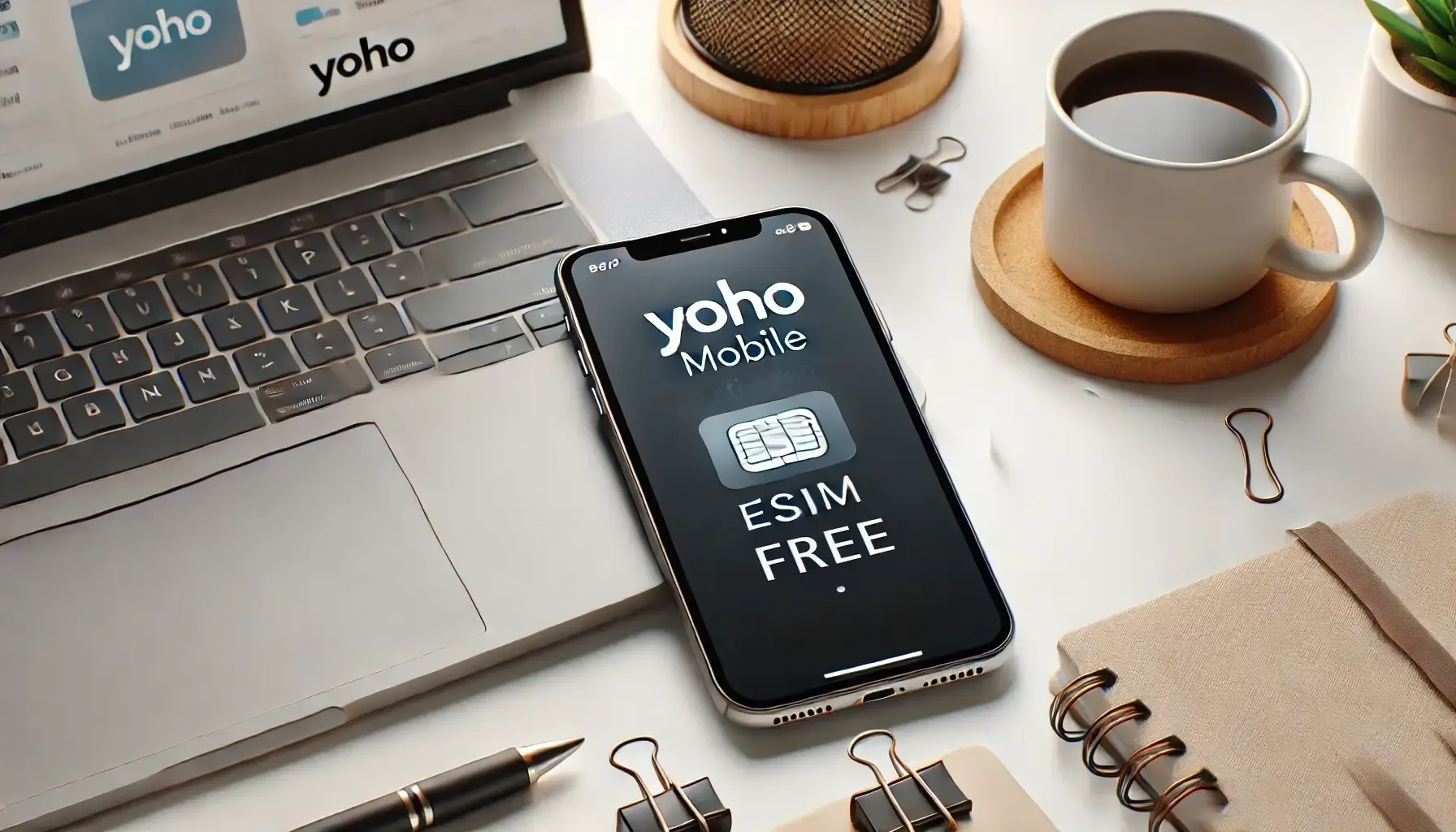 Servicio eSIM gratuito para la activación de iPhone en la aplicación Yoho Mobile
