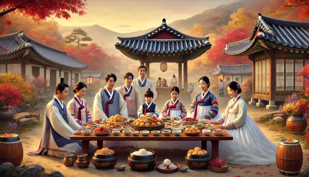 A-serene-scene-of-a-Korean-family-performing-the-ancestral-ritual-of-charye-during-Chuseok-1024x585.webp