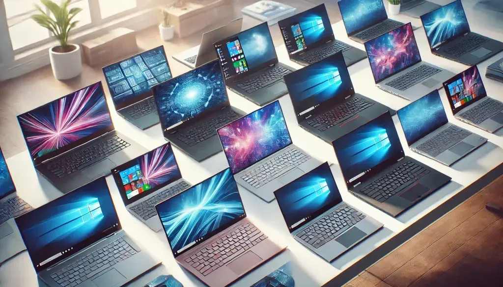 Una-variedad-de-laptops-modernas-dispuestas-en-una-mesa.webp