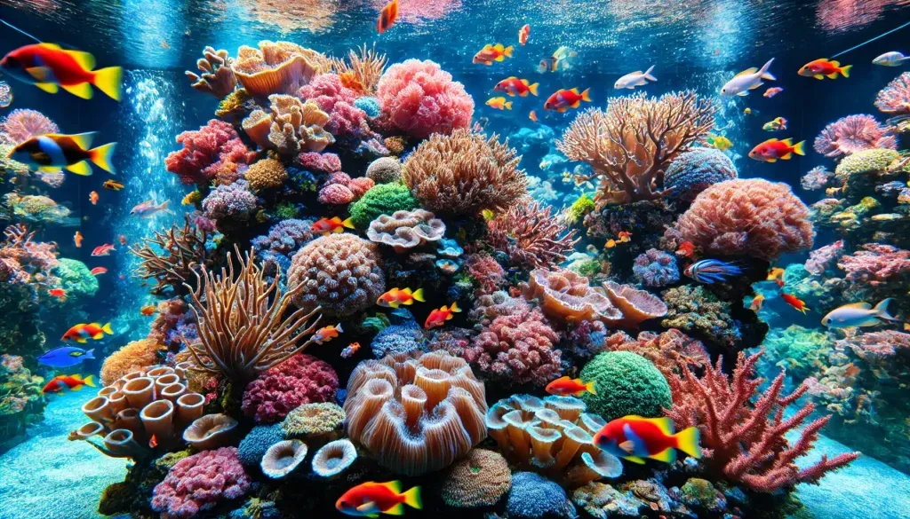 DALL·E-2024-09-25-18.31.42-Close-up-of-the-famous-coral-reef-exhibit-in-the-Shanghai-Ocean-Aquarium-featuring-vibrant-coral-structures-and-brightly-colored-fish-swimming-throug-1024x585.webp