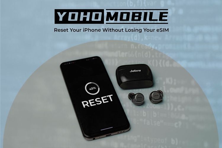 how to restore iPhone without esim settings displayed on an iPhone
