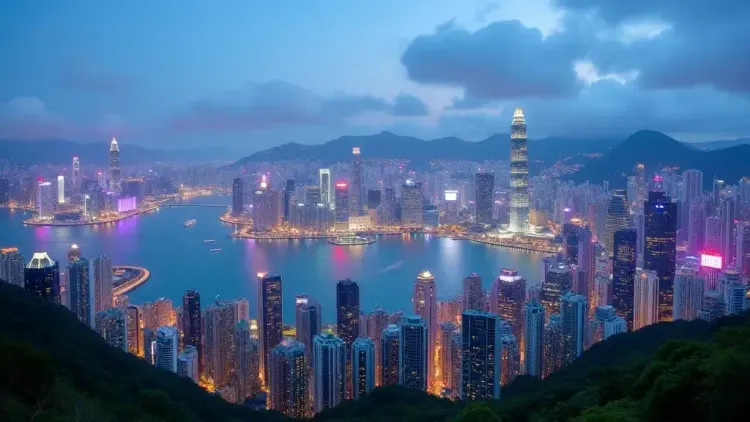 Stunning view of Hong Kong's skyline