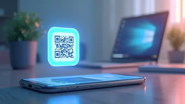 Smartphone scanning an eSIM code to know if eSIM is not working