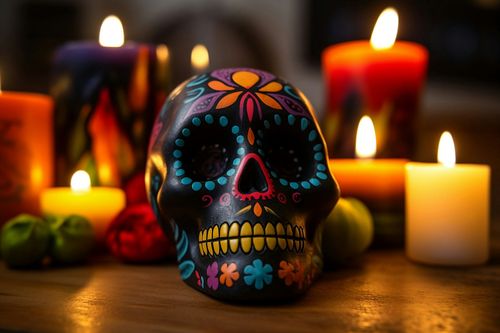 The Day of the Dead, or Día de los Muertos in Spanish, is a curious Mexican celebration. Families gather to honor the departed souls of their loved ones.