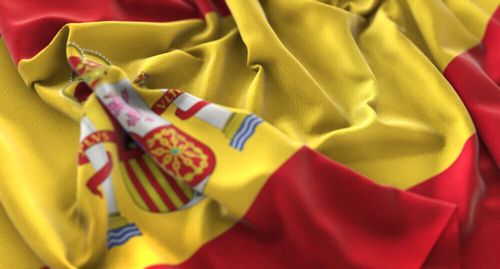 Famous souvenirs to buy in Spain. Spain flag