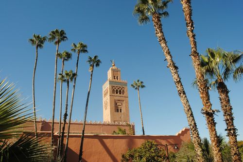 The Koutoubia Mosque is the largest mosque in Marrakech and remains an active place of worship even today.