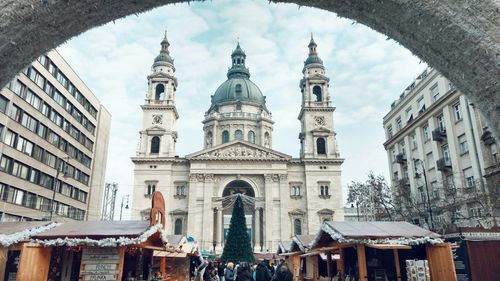 The St. Stephen’s Basilica Christmas Market, in front of the basilica in St. Stephen’s Square