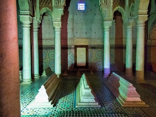 Saadian Tombs are located in the Kasbah district of Marrakech