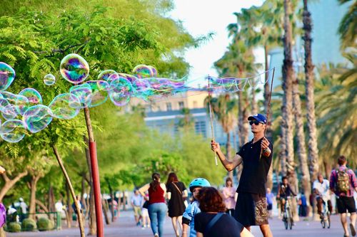 Barcelona in La Merce, with the main events happening in various public squares and streets