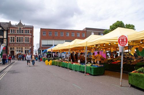 Marché de Bury St Edmunds, Royaume-Uni