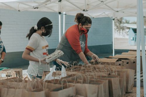 Volunteer At Local Food Banks in World Food Day. Work at soup kitchens or food banks deliver meals to those who can’t leave home.