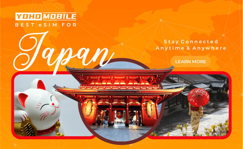 Stay connected in Japan with Yoho Mobile eSIMS plans