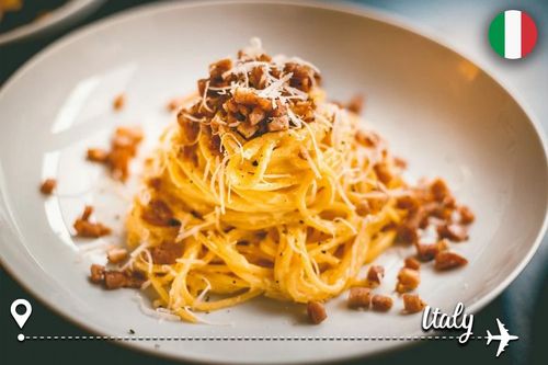 Italian cuisine is not short of pasta dishes and a classic one is carbonara.