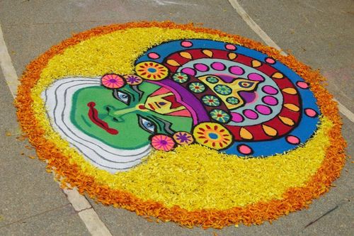 Pookalam floral carpet