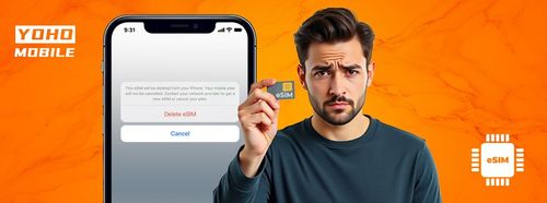 User preparing to remove physical SIM card from smartphone