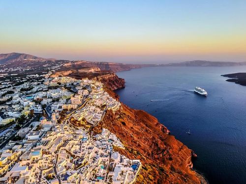 Santorini is very famous and one of the best places to visit in Greece