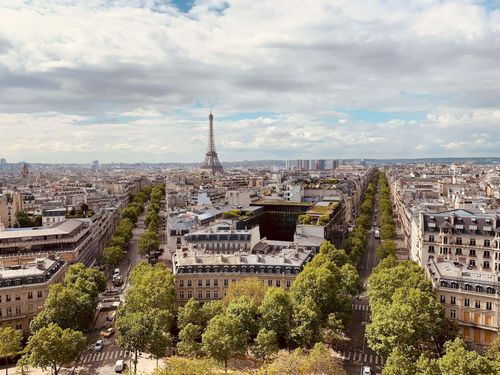 After you've taken in the city views from well above, make your way down and head to Champs-Élysées.