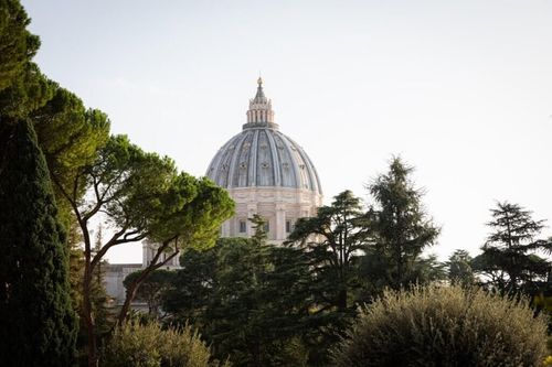 Beyond the imposing walls, the Vatican Gardens unfold as a peaceful and expansive landscape covering more than 50 acres.