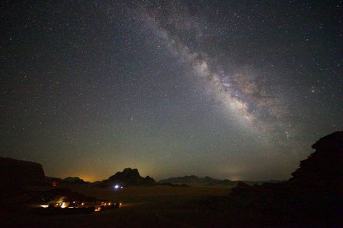 Wadi Rum in a Midlde East travel