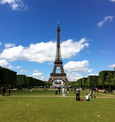 What to do in Paris for a day? Enjoy the beautiful sights at the Eiffel Tower.