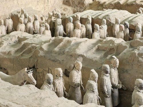 西安の秦始皇帝陵兵馬俑