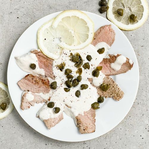 The most traditional Christmas Eve dinner​ dish in Argentina is Vitel Toné, cold veal slices with tuna sauce and capers.