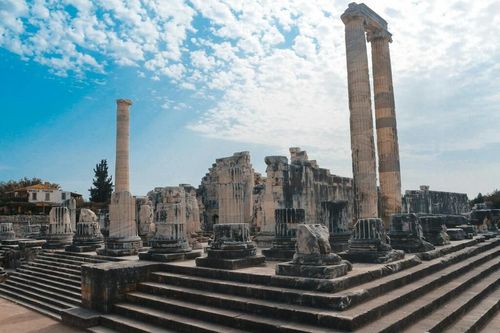 Visit places like the Temple of Apollo.