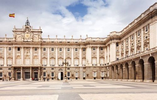 The Royal Palace of Madrid is the official residence of the Spanish royal family at the city of Madrid