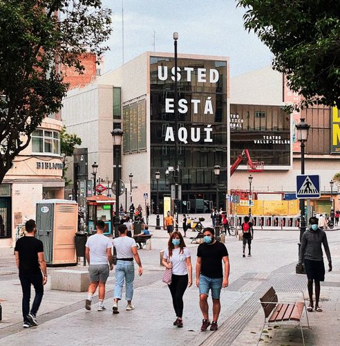 The Plaza de Lavapiés is a public square located in the area of the same name.